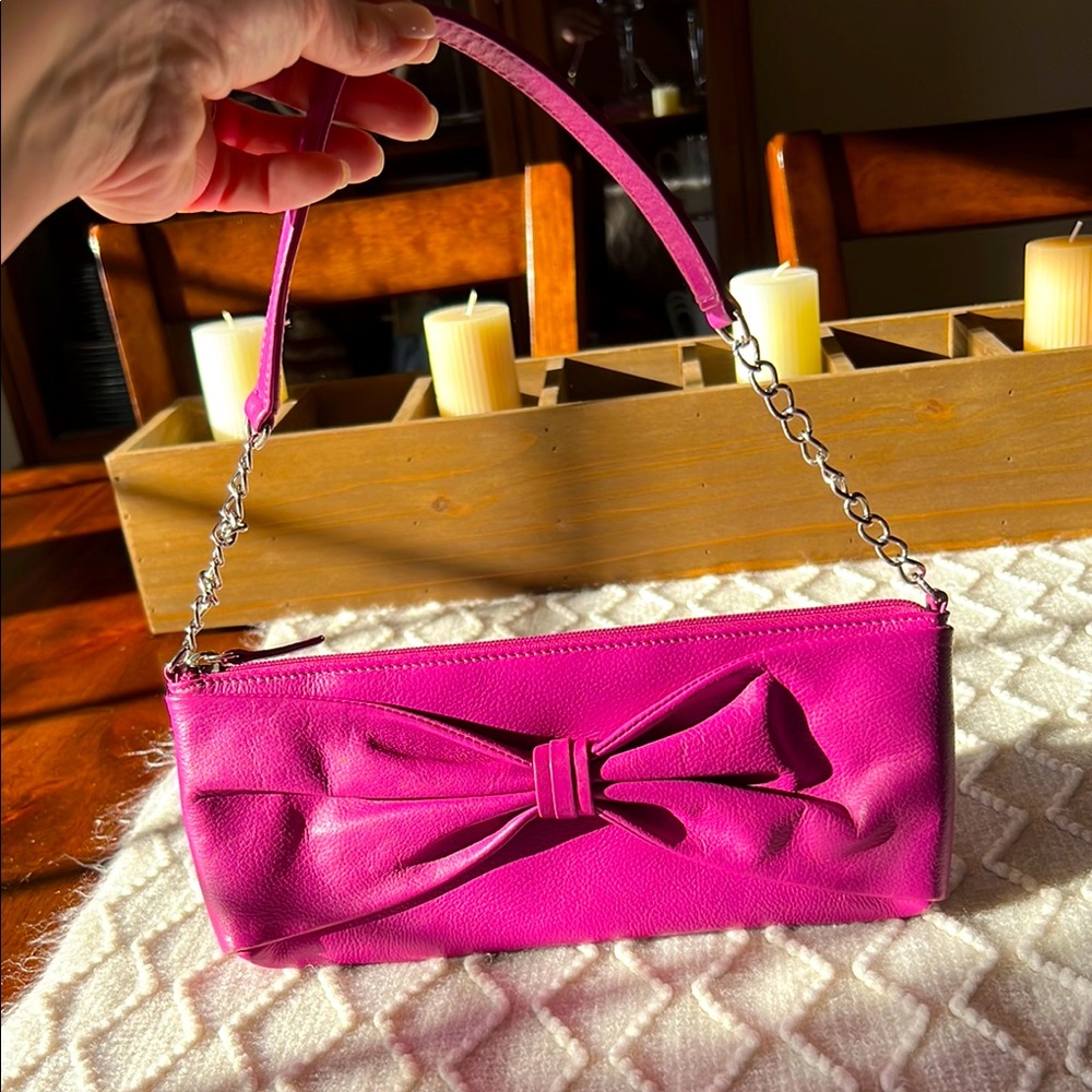 Vintage Barneys New York Pink Leather Purse